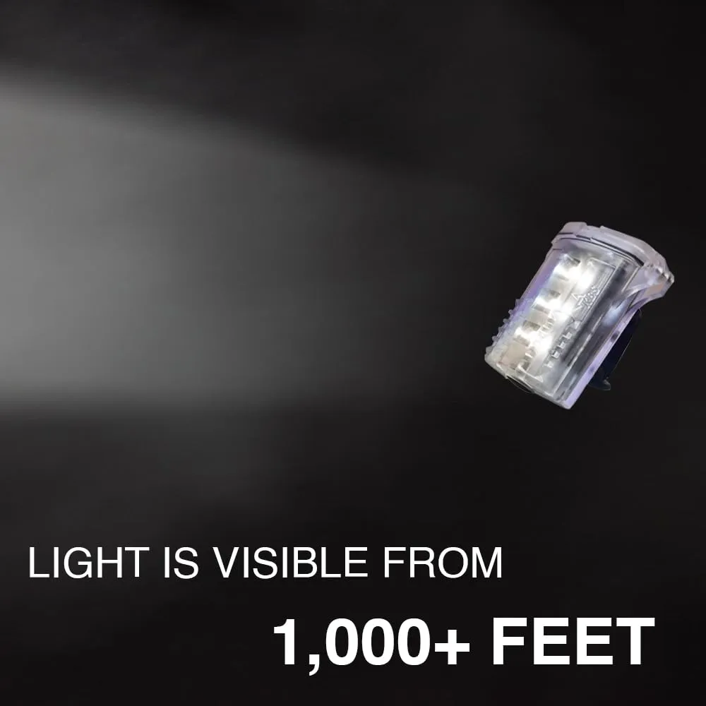 Koehler Bright Star Freakin’ Beacon Personal Safety Light | Visible from 1000  Feet | IP67 Water-Resistant and Intrinsically Safe Design for Work, Industrial Use, Running, Biking, More, White (71020W)