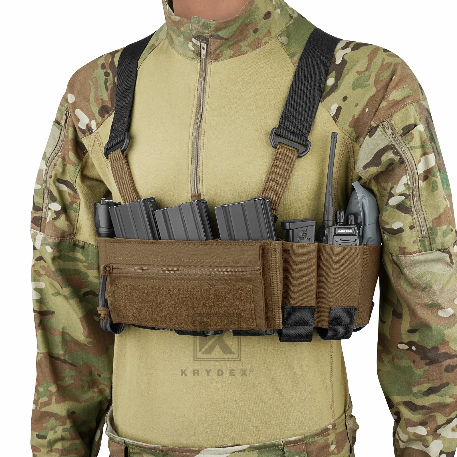 Krydex Tactical Ready Chest Rig Concealed Rig Elastic Cummerbund X Harness   Sticky GP Candy Pouch