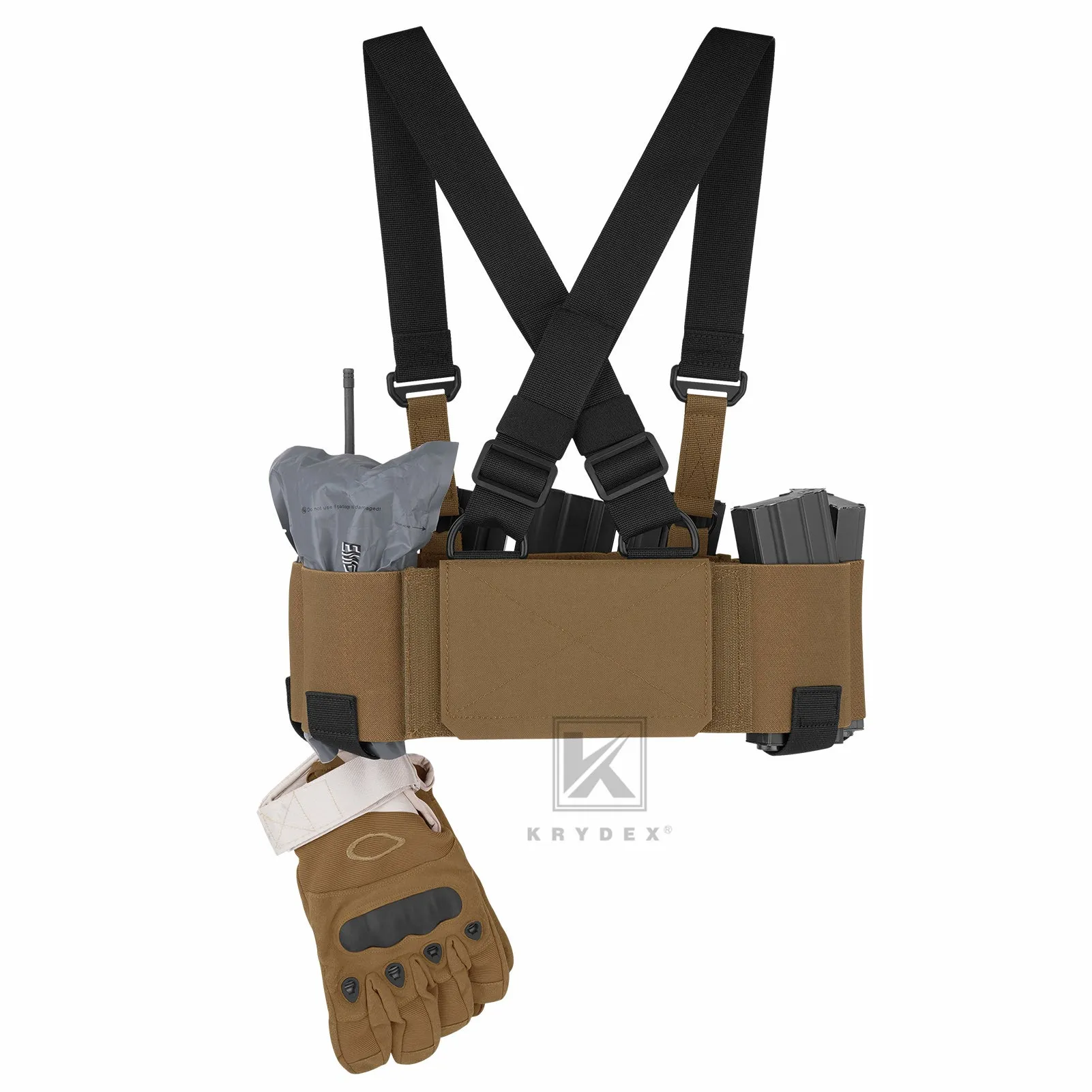 Krydex Tactical Ready Chest Rig Concealed Rig Elastic Cummerbund X Harness   Sticky GP Candy Pouch