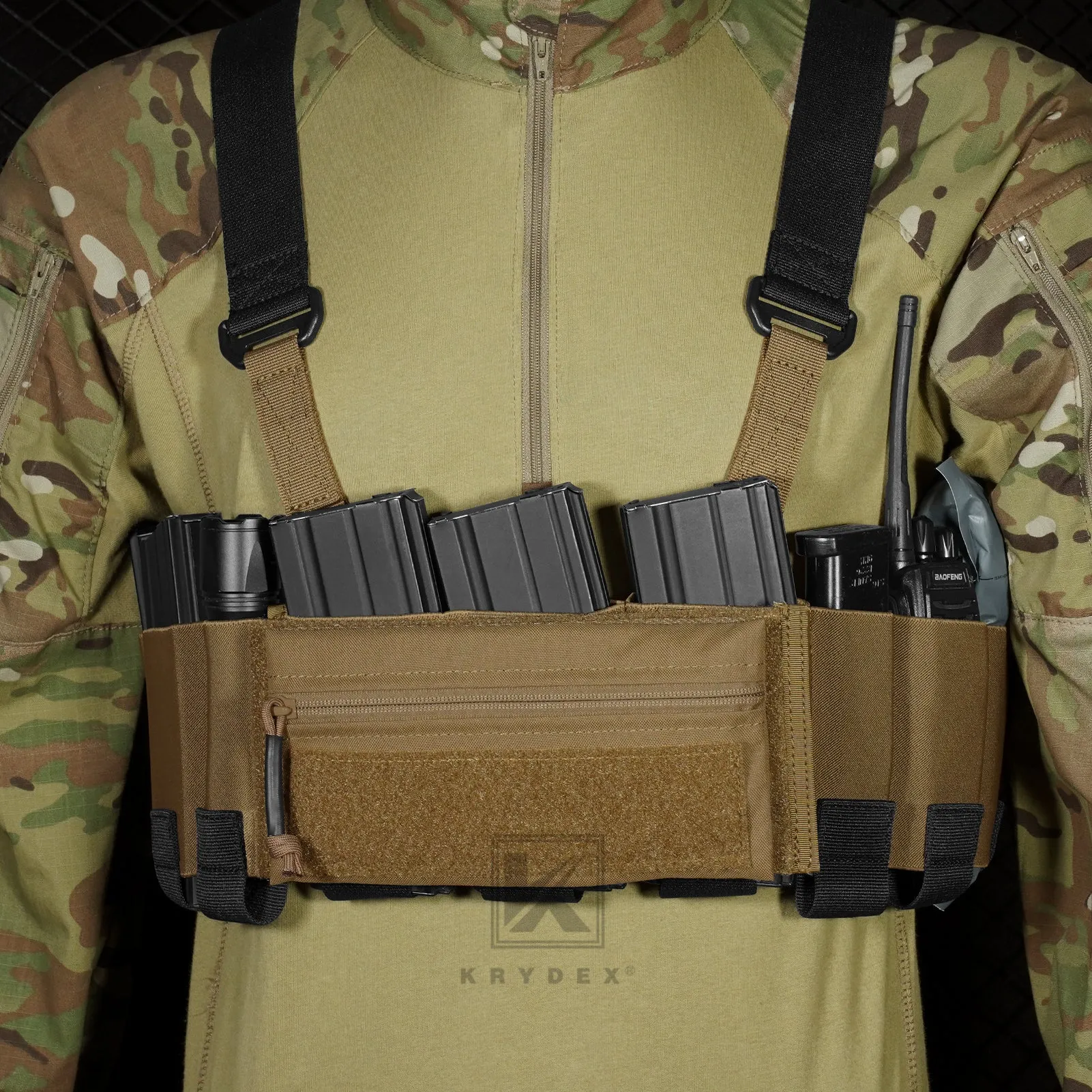 Krydex Tactical Ready Chest Rig Concealed Rig Elastic Cummerbund X Harness   Sticky GP Candy Pouch