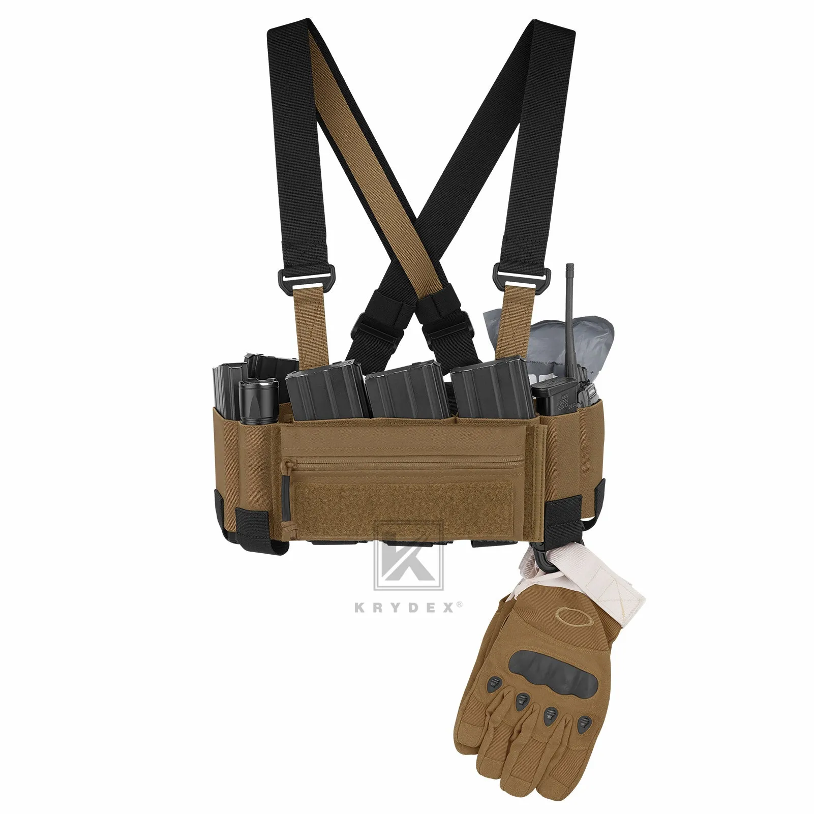 Krydex Tactical Ready Chest Rig Concealed Rig Elastic Cummerbund X Harness   Sticky GP Candy Pouch