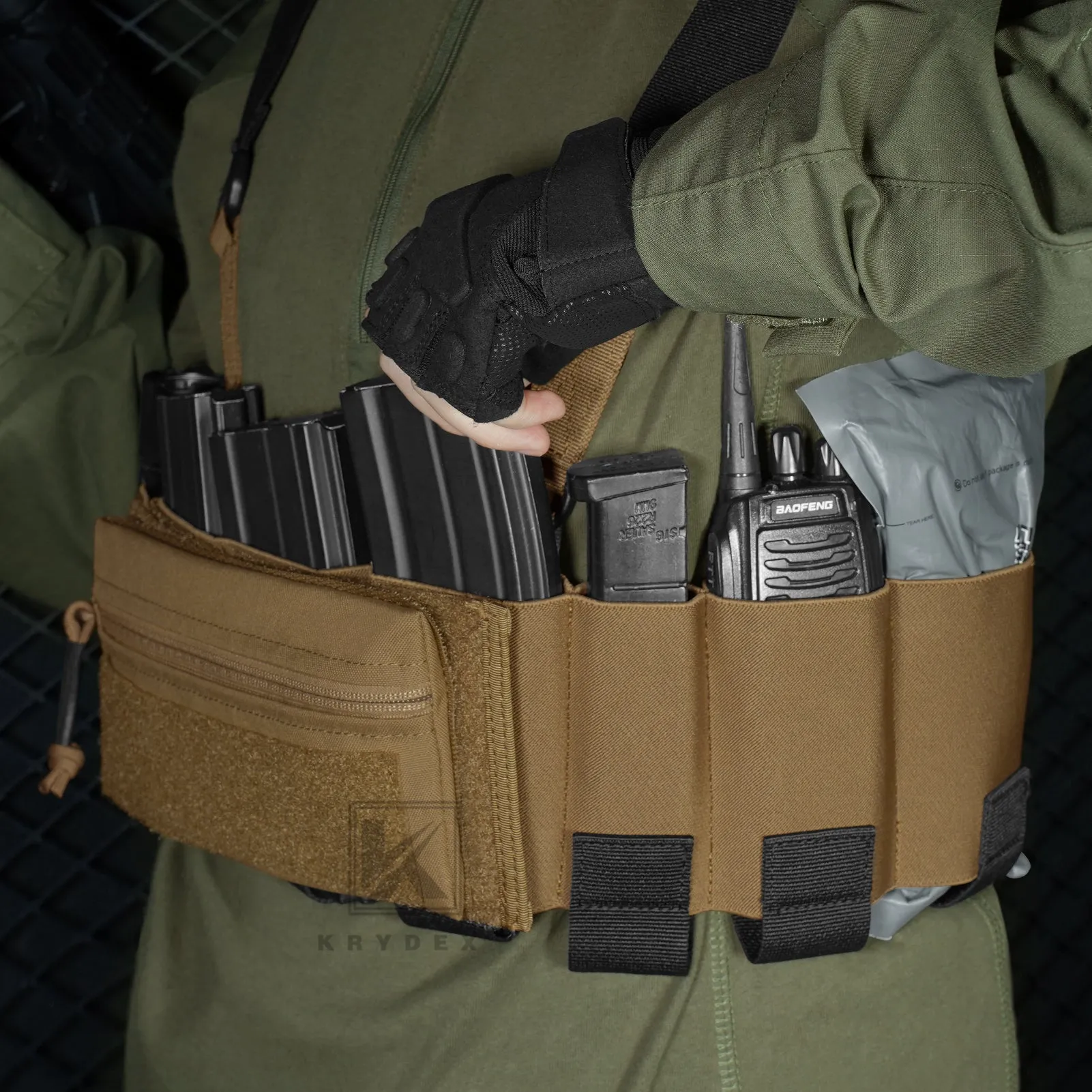 Krydex Tactical Ready Chest Rig Concealed Rig Elastic Cummerbund X Harness   Sticky GP Candy Pouch