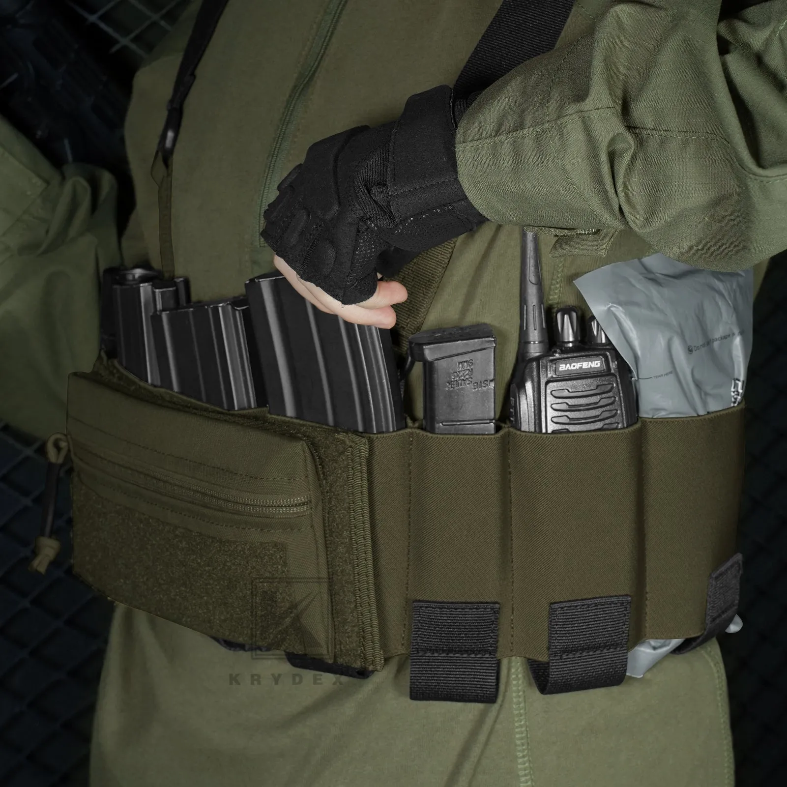 Krydex Tactical Ready Chest Rig Concealed Rig Elastic Cummerbund X Harness   Sticky GP Candy Pouch