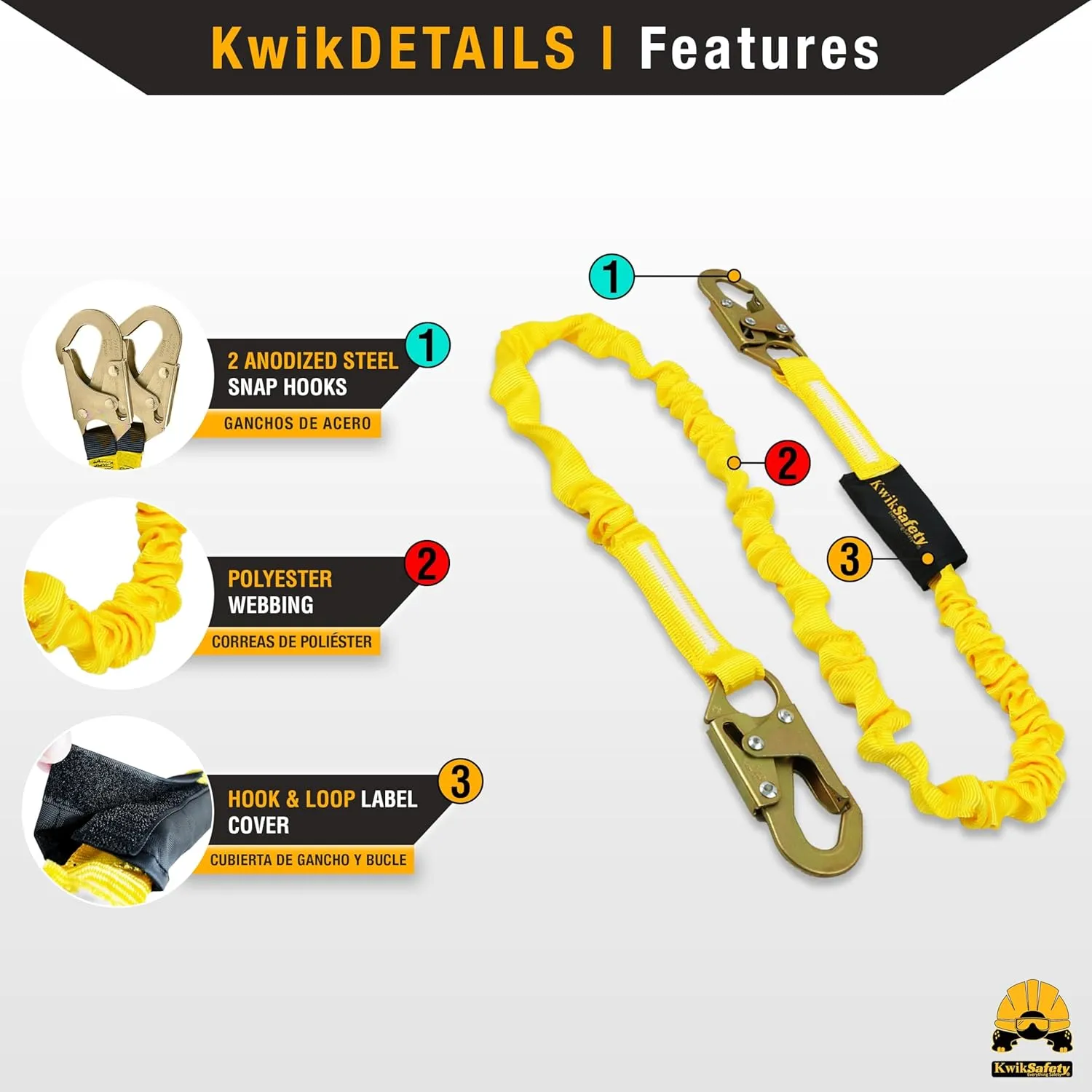 KwikSafety - Charlotte, NC - TYPHOON Ironworker Safety Harness [3 D-Ring, Tool Lanyard Loop] Construction ANSI Tested OSHA