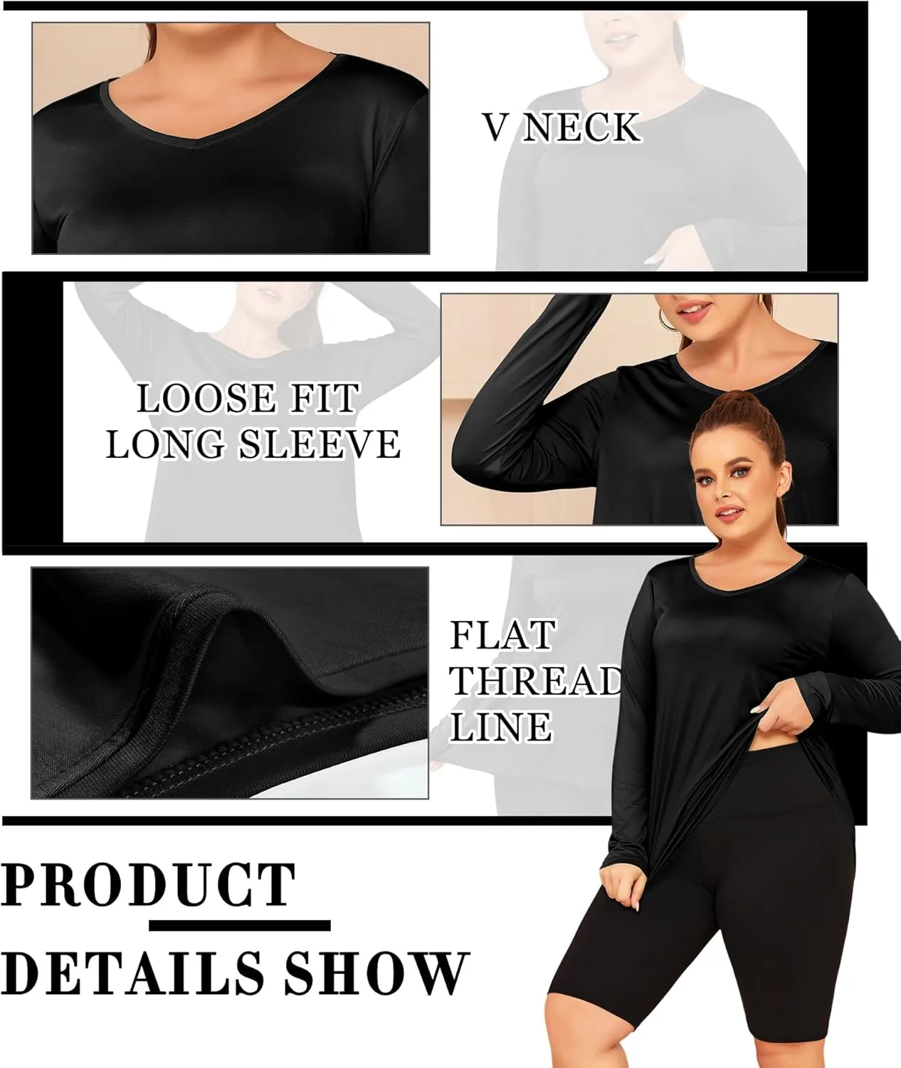 LALAGEN Women's UPF 50  Sun Shirts Plus Size Long Sleeve UV Protection Workout Tops Quick Dry Athletic Hiking Shirt