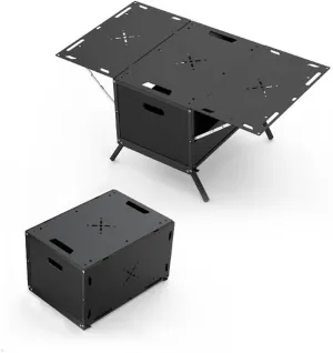 Large Capacity Outdoor Camping Storage Table Multi-Form Folding Table Portable Picnic Table Suitable for Outdoor Picnic Camping Beach
