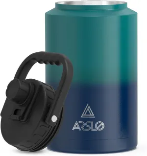 large Insulated Water Jug With Handle, One Gallon Insulated Water Bottle, 1 Gallon Stainless Steel Water Jug