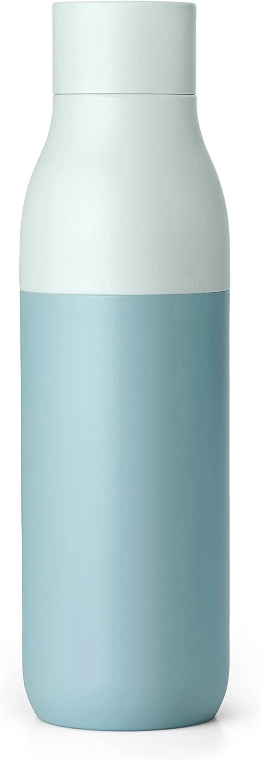 LARQ Bottle Twist Top 25 oz - Insulated Stainless Steel Water Bottle | Thermos, BPA Free | Reusable Water Bottle for Camping, Office, and Travel | Keep Drinks Cold and Hot, Seaside Mint