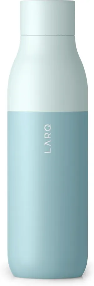 LARQ Bottle Twist Top 25 oz - Insulated Stainless Steel Water Bottle | Thermos, BPA Free | Reusable Water Bottle for Camping, Office, and Travel | Keep Drinks Cold and Hot, Seaside Mint