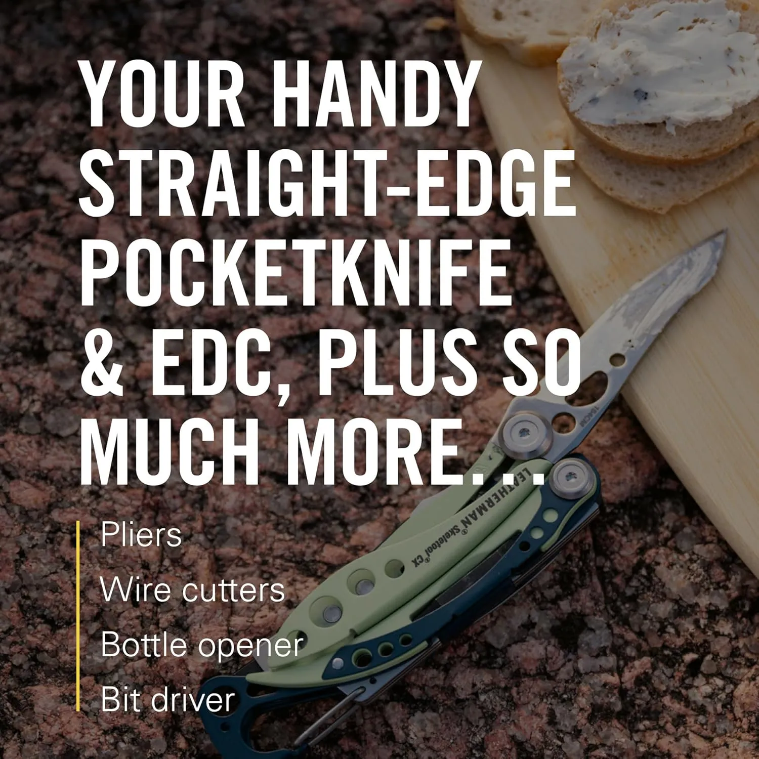 LEATHERMAN, Skeletool CX, 7-in-1 Lightweight, Minimalist Multi-Tool for Everyday Carry (EDC), Home, Garden & Outdoors, OD Green