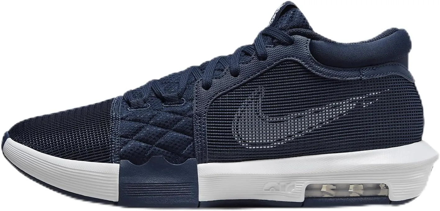 Lebron Witness 8 (Team Bank) Basketball Shoes (FB9944-400, College Navy/College Navy/White) Size 7.5