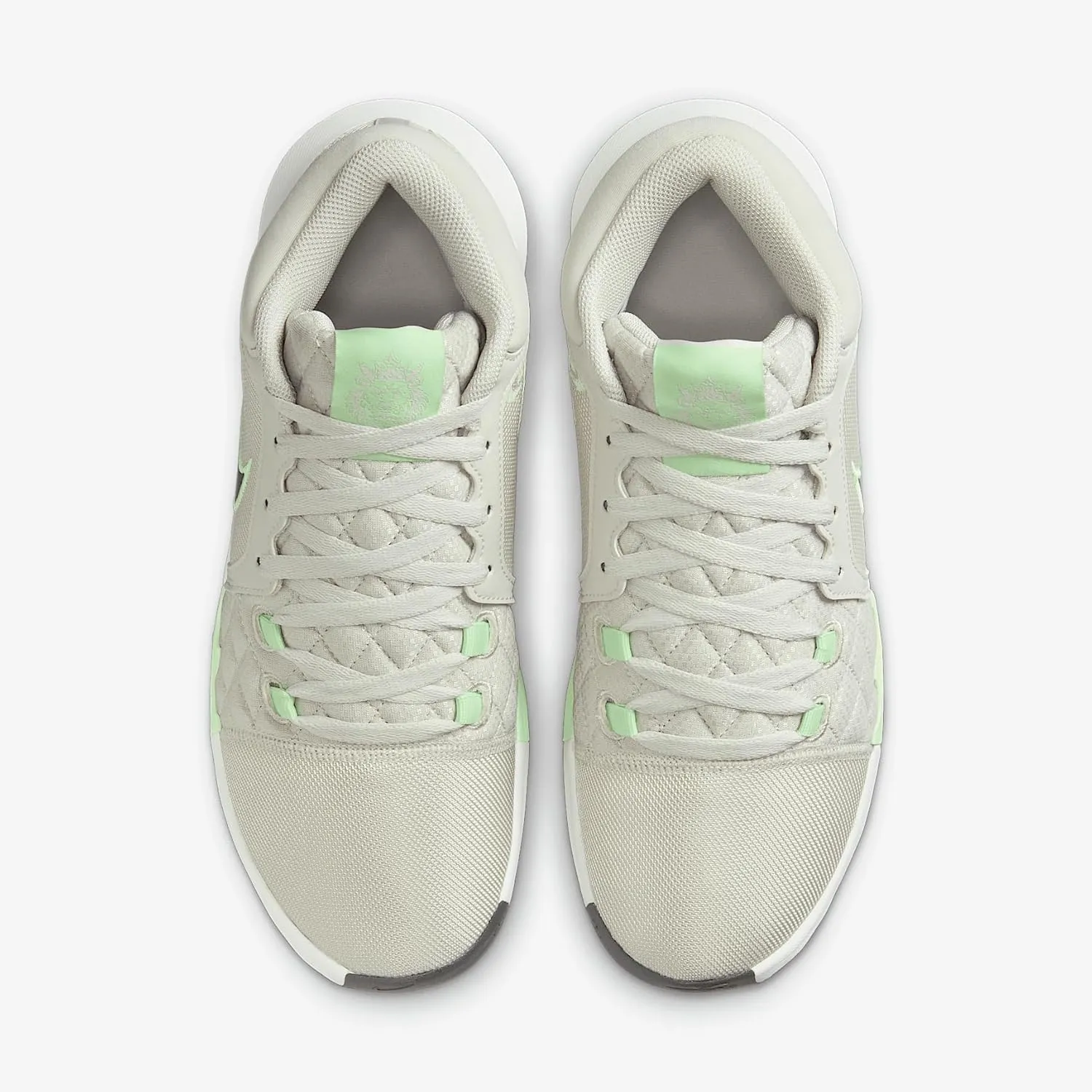 Lebron Witness VIII Basketball Shoes (HQ2139-002, Light Bone/Vapor Green/Swan/Anthracite)