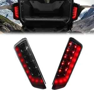 LED Tail Light Assembly for Honda Talon 1000 Accessories – Waterproof Smoked Black Taillight Rear Brake Lamps Kit Compatible with Honda Talon 1000X 1000R 1000X-4 2019-2024 (2PCS)