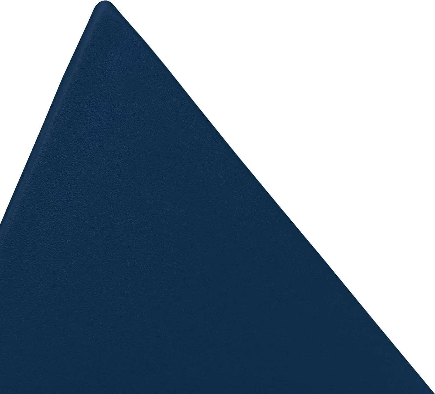 LeisureMod 15.75" Navy Blue Stackable Side Table - Weather-Resistant Plastic Triangular Accent End Table for Indoor & Outdoor Use