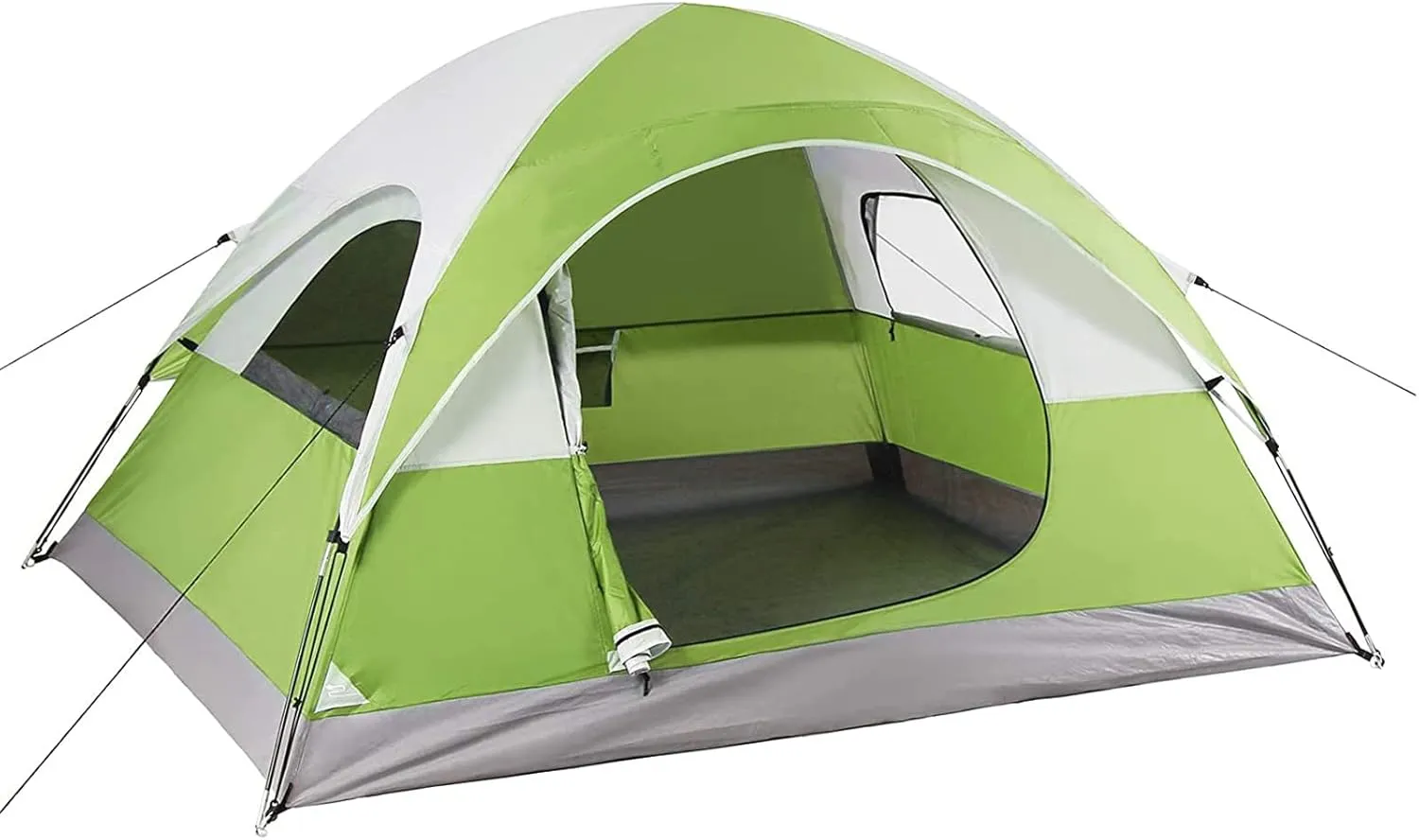 LET'S CAMP 3 Person Backpacking Tent,Portable Lightweight Waterproof Windproof Easy Setup Backpacking Tent,Great for Camping Hiking Mountaineering,Green