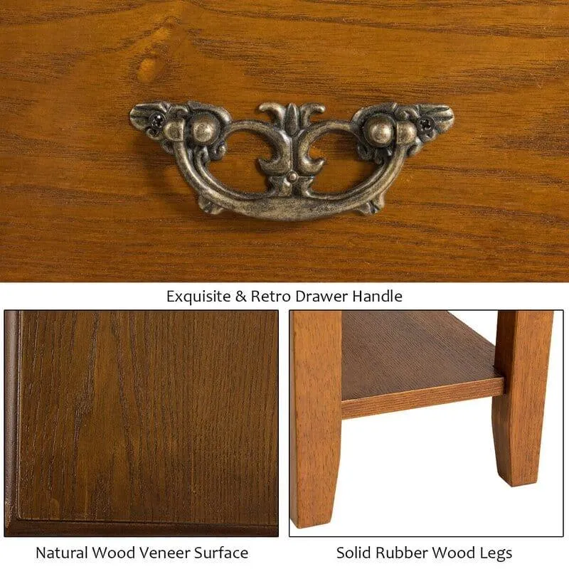 Lewallen Tall End Table with Storage