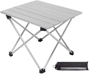 Lightweight Aluminum Adjustable Folding Table Camping Outdoor Lightweight for Camping, Beach, Backyards, BBQ, Party and Picnic