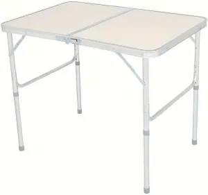 Lightweight Aluminum Folding Table - 3 Height Adjust, Portable for Camping & Picnics