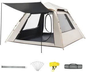 Lightweight Outdoor Tent,Instant Pop-Up Tent Shelter,Camping Dome Tent with Screened Porch, for Outdoor Hiking,Mountaineering,Survival(A)