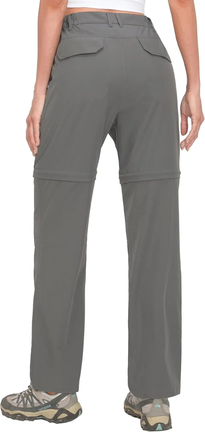 Little Donkey Andy Women's Hiking Zip Off Pants Quick Dry Convertible Shorts UPF 50  Lightweight Outdoor Fishing Safari Pants