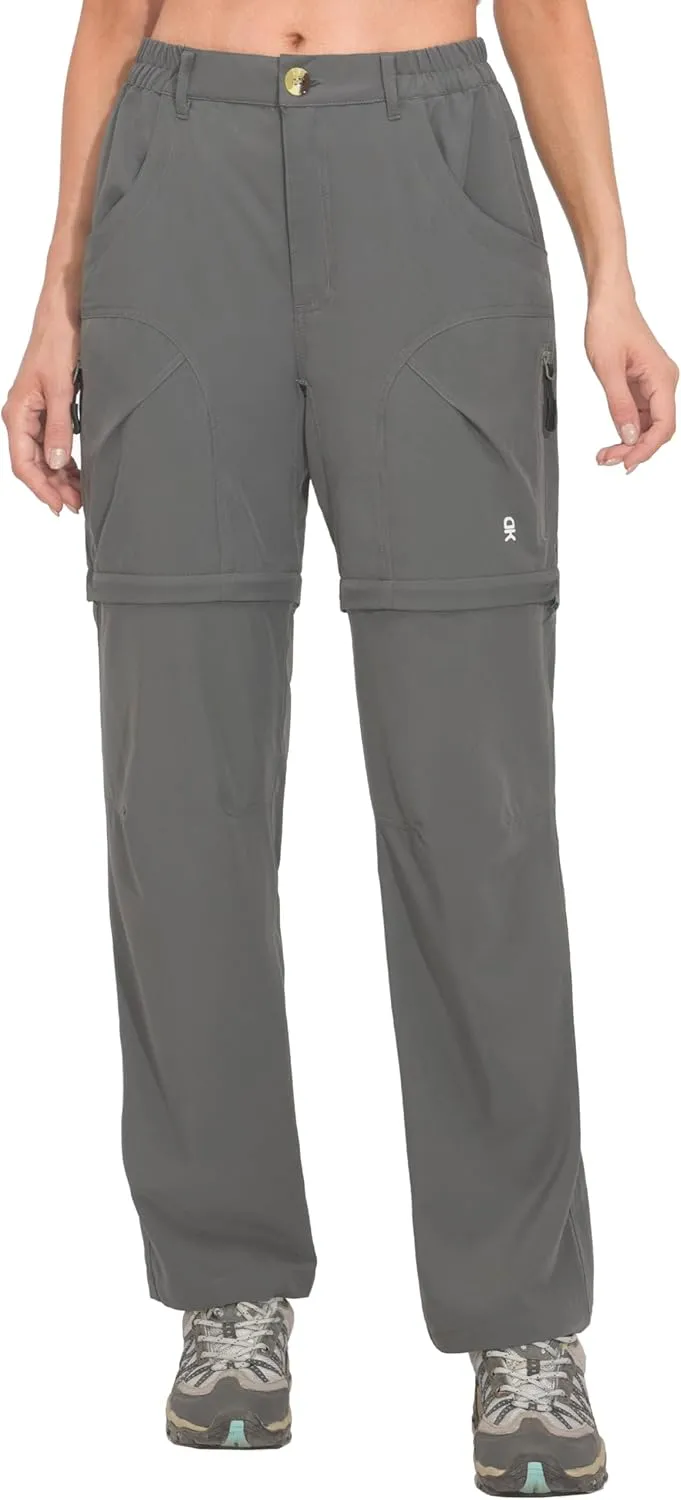Little Donkey Andy Women's Hiking Zip Off Pants Quick Dry Convertible Shorts UPF 50  Lightweight Outdoor Fishing Safari Pants