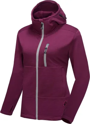 Little Donkey Andy Women's Winter Lightweight Warm Fleece Running Jacket Breathable Thumbholes Thermal Hiking Jacket