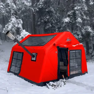 London 360 – Luxury 4-Season Inflatable Tent for Camping, 8-Person Capacity, Panoramic Windows, and Sunroof