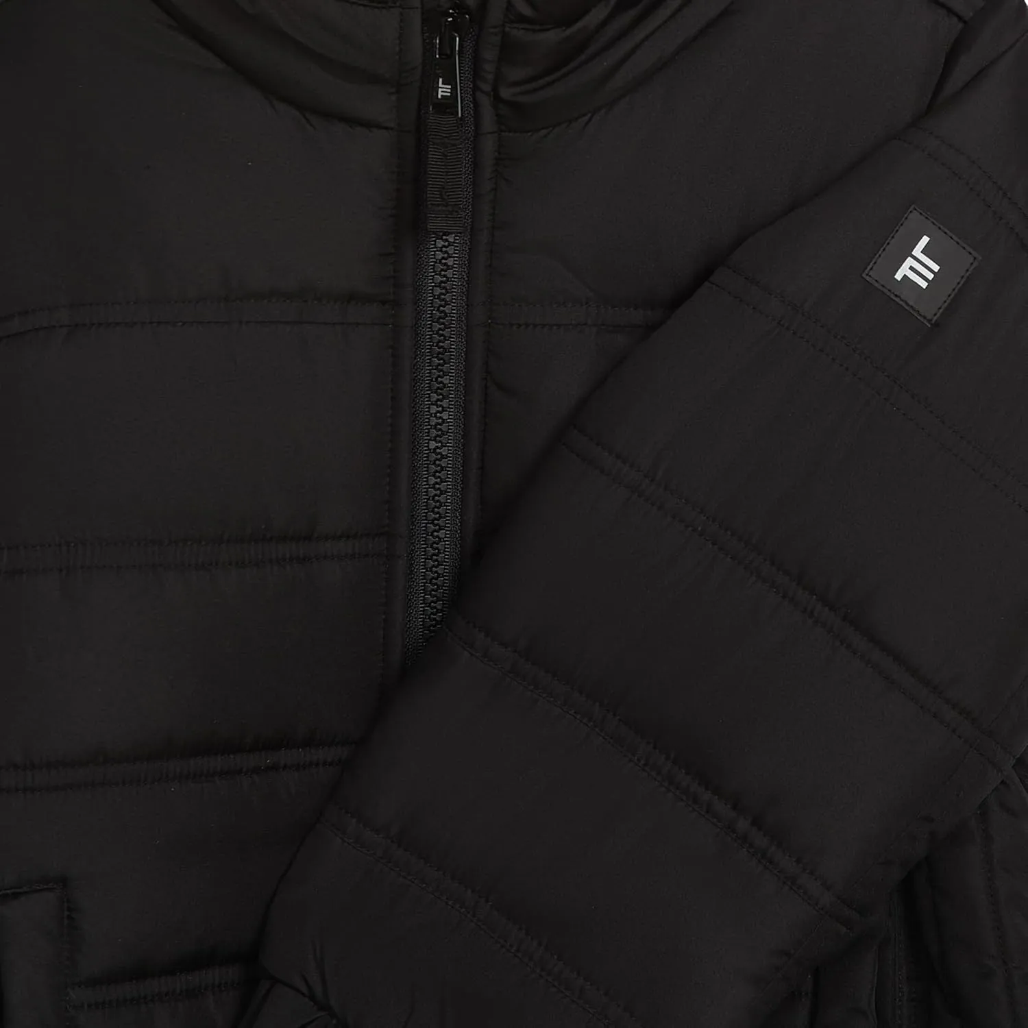 LONDON FOG Boys' Sporty Heavyweight Hooded Puffer Jacket and Fleece Beanie