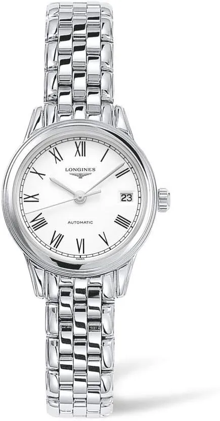 Longines Flagship White Matte Dial Automatic Ladies Watch L4.274.4.11.6