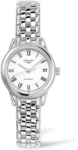 Longines Flagship White Matte Dial Automatic Ladies Watch L4.274.4.11.6