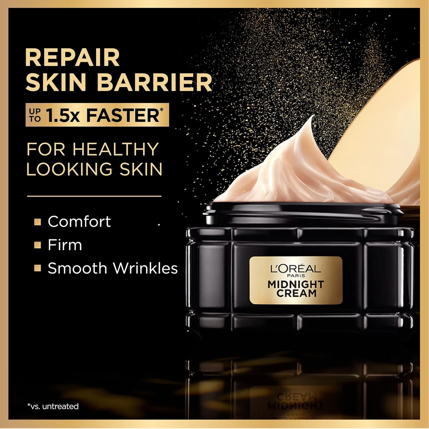 L'Oreal Paris Age Perfect Anti-Aging Midnight Face Serum 1 oz   Midnight Cream 1.7 oz, Smooths Wrinkles & Firms Skin   Eye Cream & Serum Sample