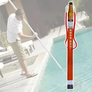 LXXW Rescue Pole Portable Lightweight Safety Hook Pool Pole, Swimming Pool Telescopic Poles Emergency Life Preserving Saving Rescue Equipment Fire Escape Ladders(1.2-4.5m/3.9-14.8ft)
