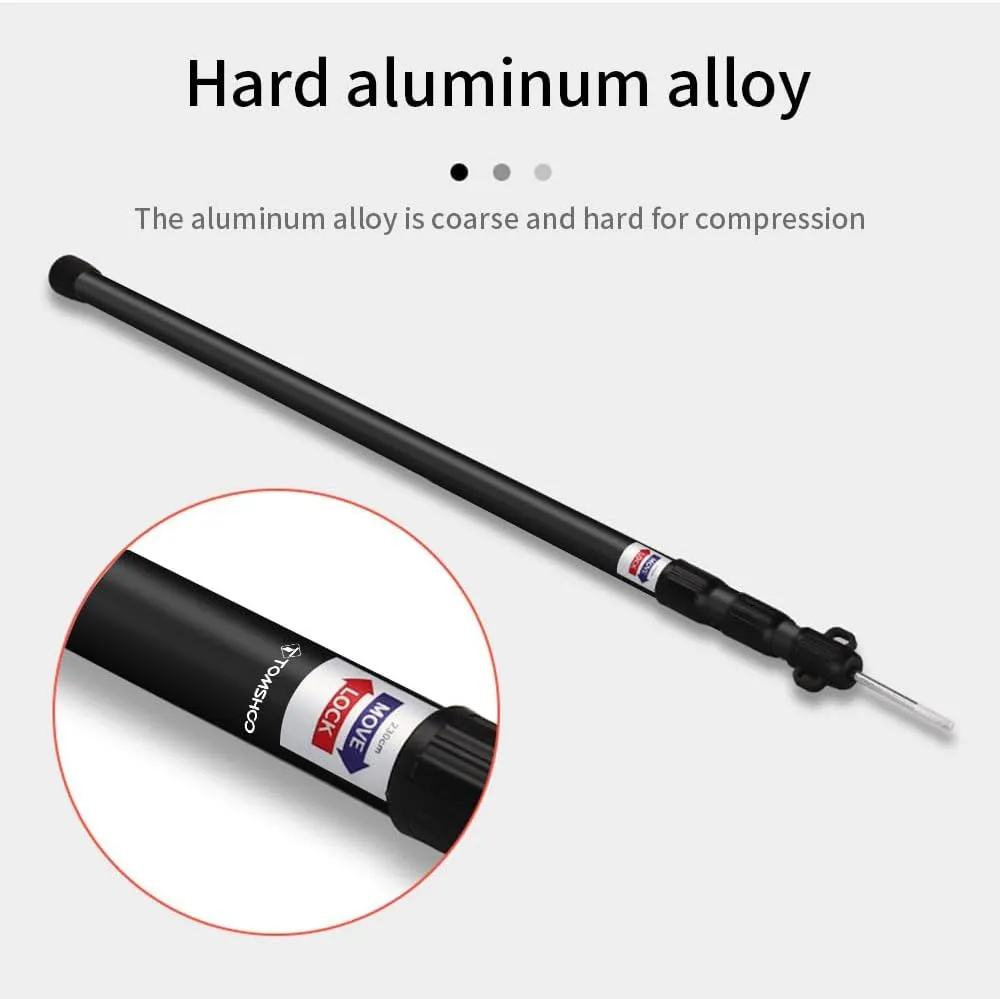 lyrlody Telescoping Pole, Camping Tarp Poles, Aluminum 6061 Strong Adjustable telescoping Pole with Lock System, for shelter, Hammock rain Fly, Awning (3meter)