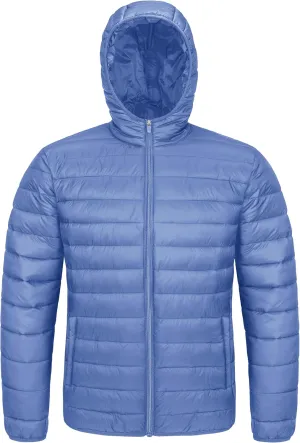 MAGCOMSEN Men's Lightweight Puffer Jacket Hooded Full Zip Water-Resistant Quilted Lined Winter Coats