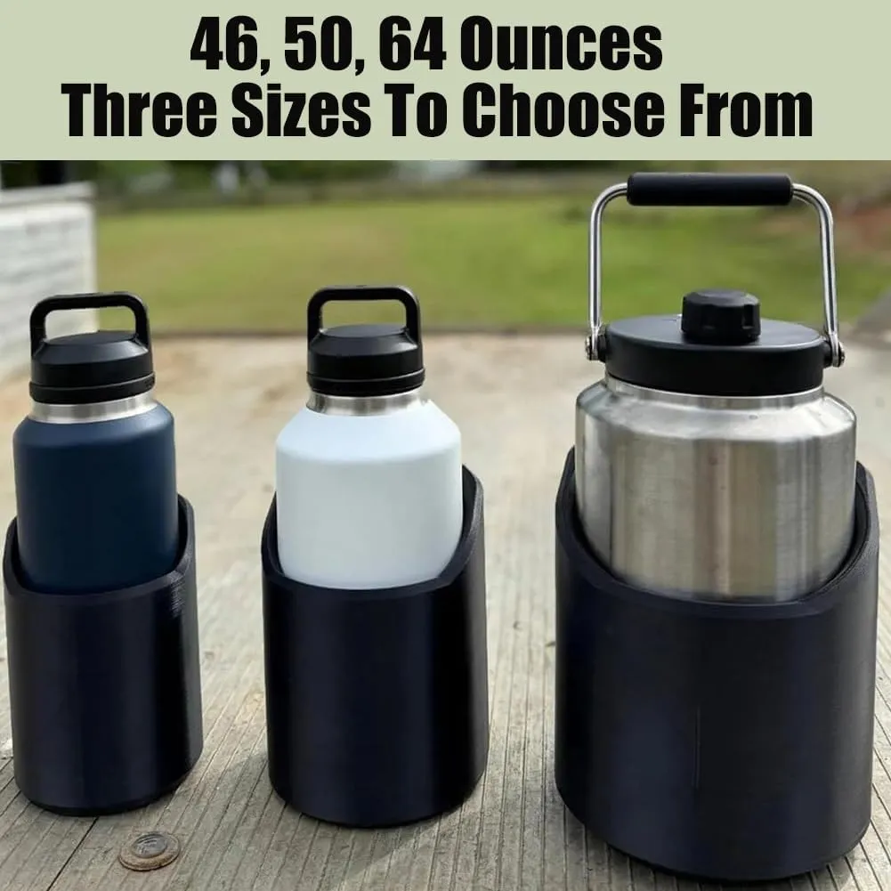 Magnetic Bottle Mounts for 46, 50, 64 oz,Portable Water Bottle Storage Rack,Easy-to-Install Universal Heavy Duty Strong Magnetic Cup Holder,Gallon Jug Holder with Built-in Magnet (46,50,64oz, 3PCS)