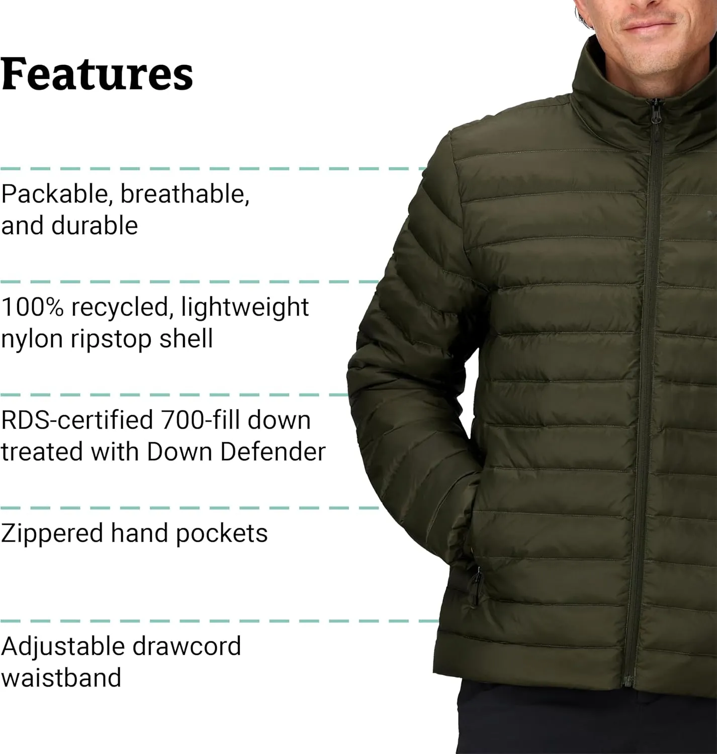 MARMOT Men's Lightweight, Water-Resistent Zeus Jacket, 700 Fill Power Down