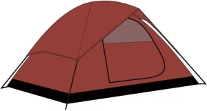 Mars Red 2 Person Camping Tent Waterproof with Big Rain Fly, Easy Setup & Lightweight for Hiking & Backpacking