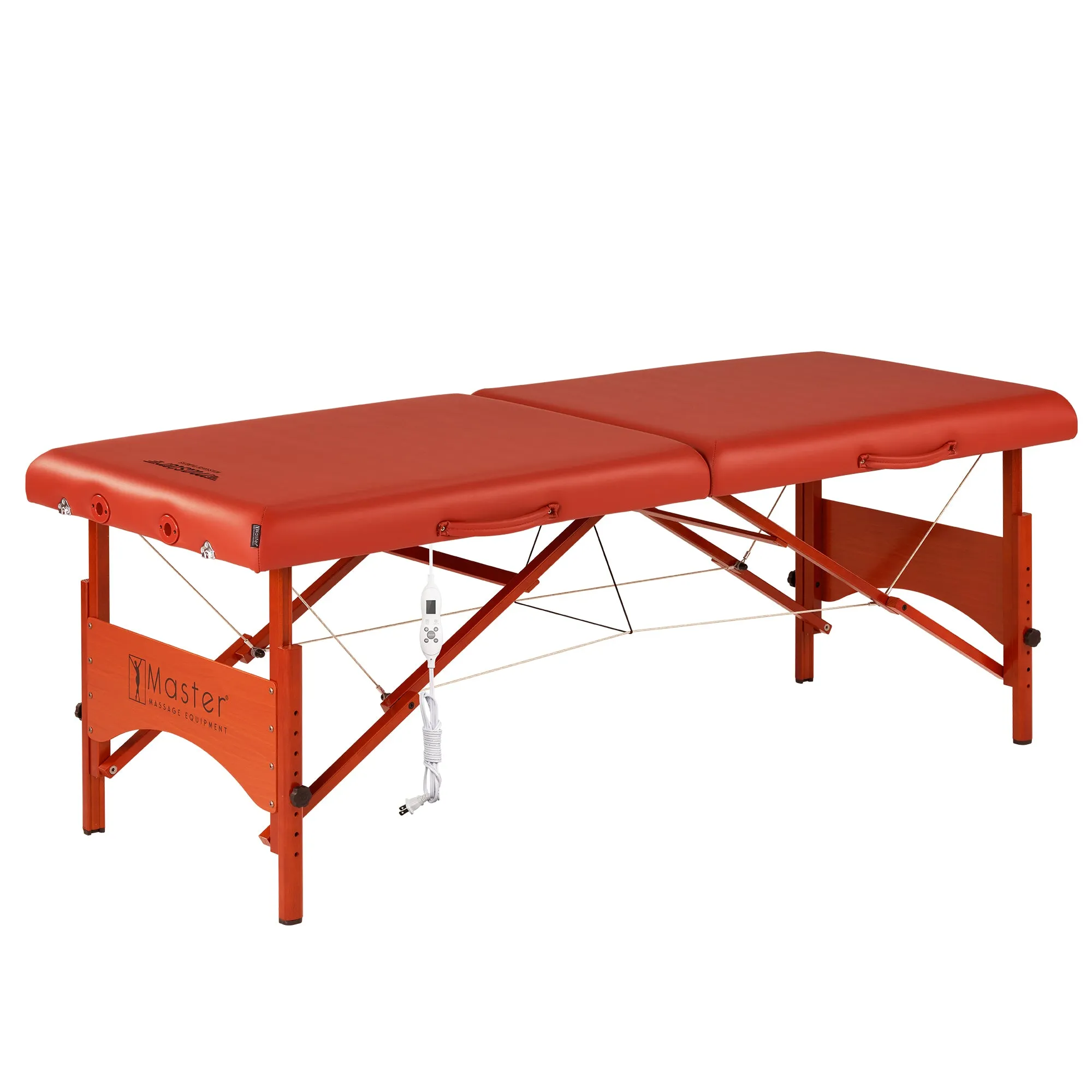 Master Massage 28" FAIRLANE™ Portable Massage Table Package with Therma-Top® - Adjustable Heating System! (Cinnamon Color)