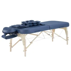 Master Massage 30” Concord Airwave Full Body Portable True Massage Table with Airbags Compression, Lumbar & Neck Traction, Back, Waist, Hip Leg Massage