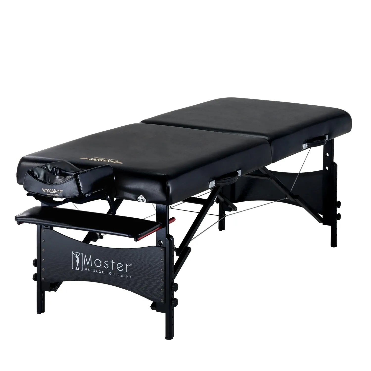 Master Massage 30” GALAXY™ Portable Massage Table Package with a Sophisticated Black on Black Color