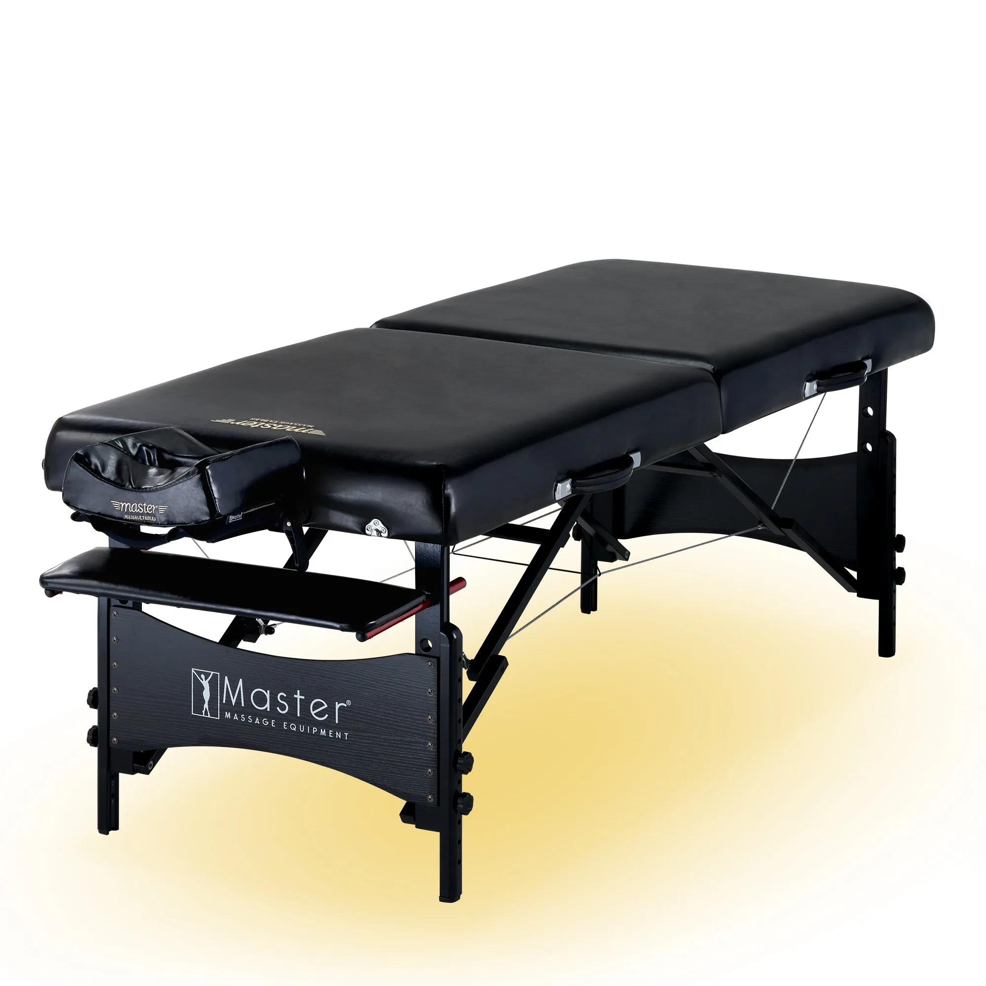 Master Massage 30” GALAXY™ Portable Massage Table Package with a Sophisticated Black on Black Color