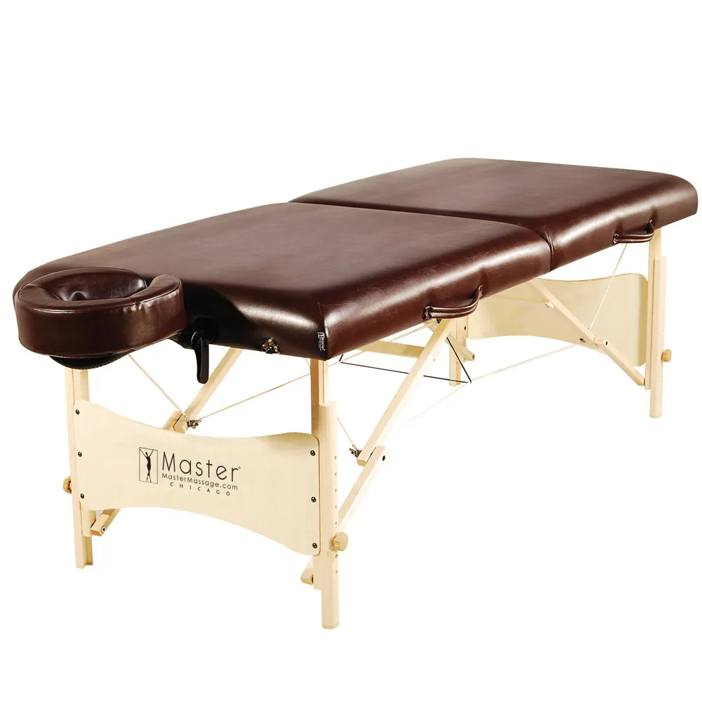 Master Massage 30" Balboa™ Portable Massage & Exercise Table NO-Frills Package, Chocolate Luster