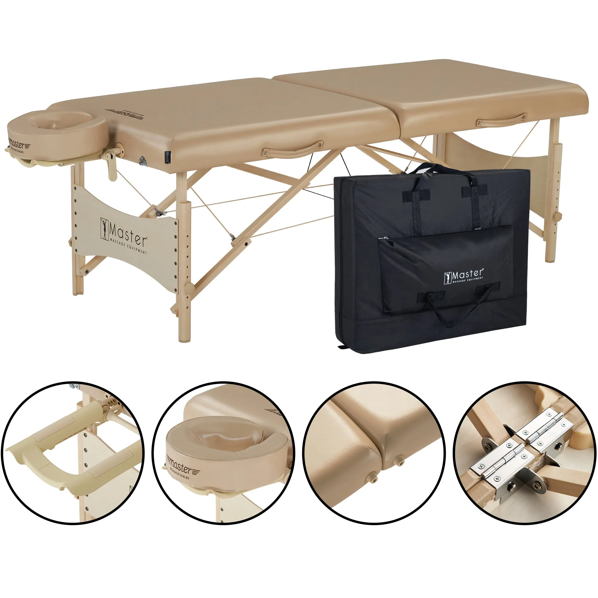 Master Massage 30" Balboa™ Portable Massage & Exercise Table NO-Frills Package, Chocolate Luster