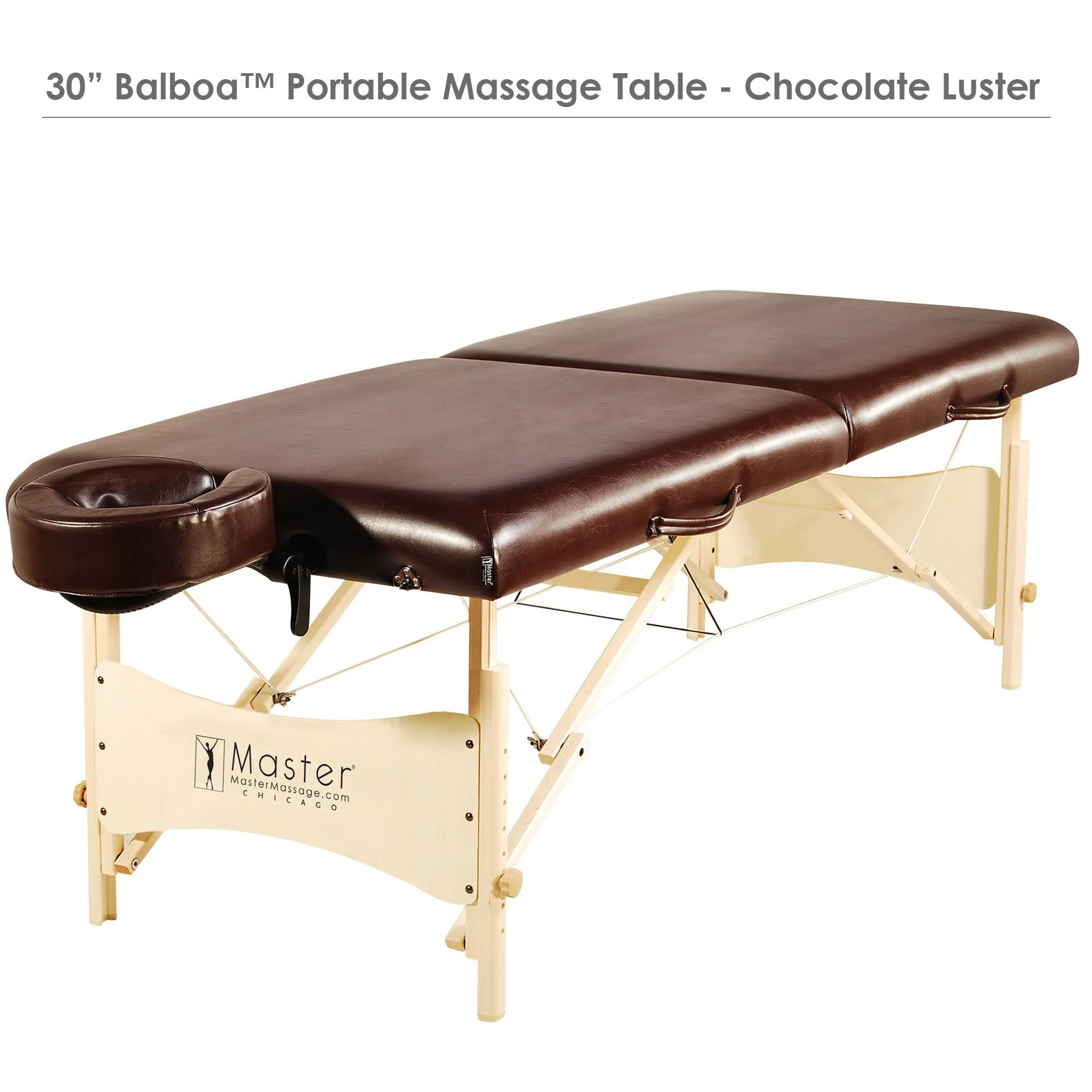 Master Massage 30" Balboa™ Portable Massage & Exercise Table Package, Black Luster