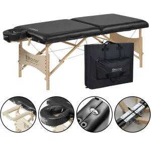 Master Massage 30" Balboa™ Portable Massage & Exercise Table Package, Black Luster