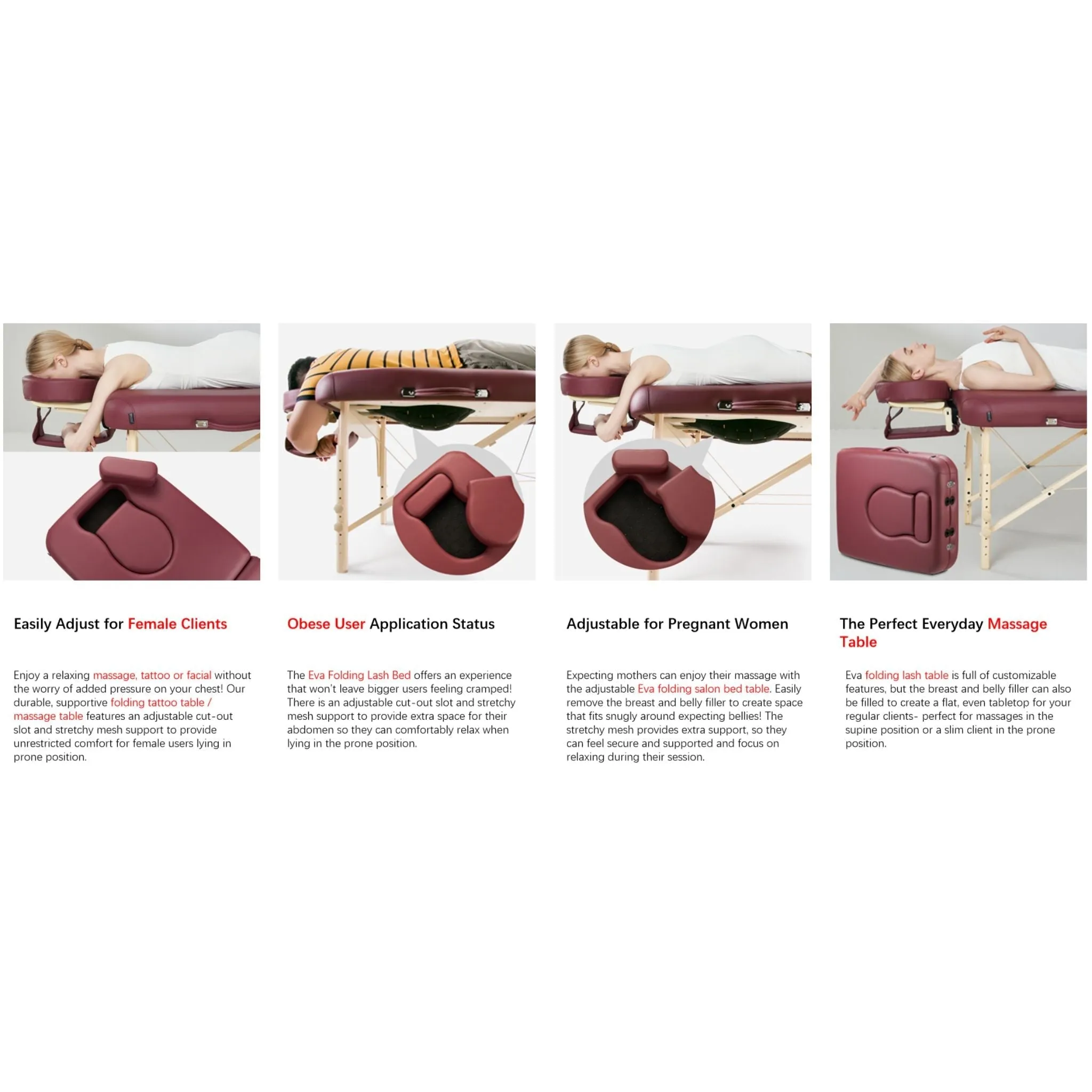 Master Massage 76cm Eva Pregnancy Portable Massage Table