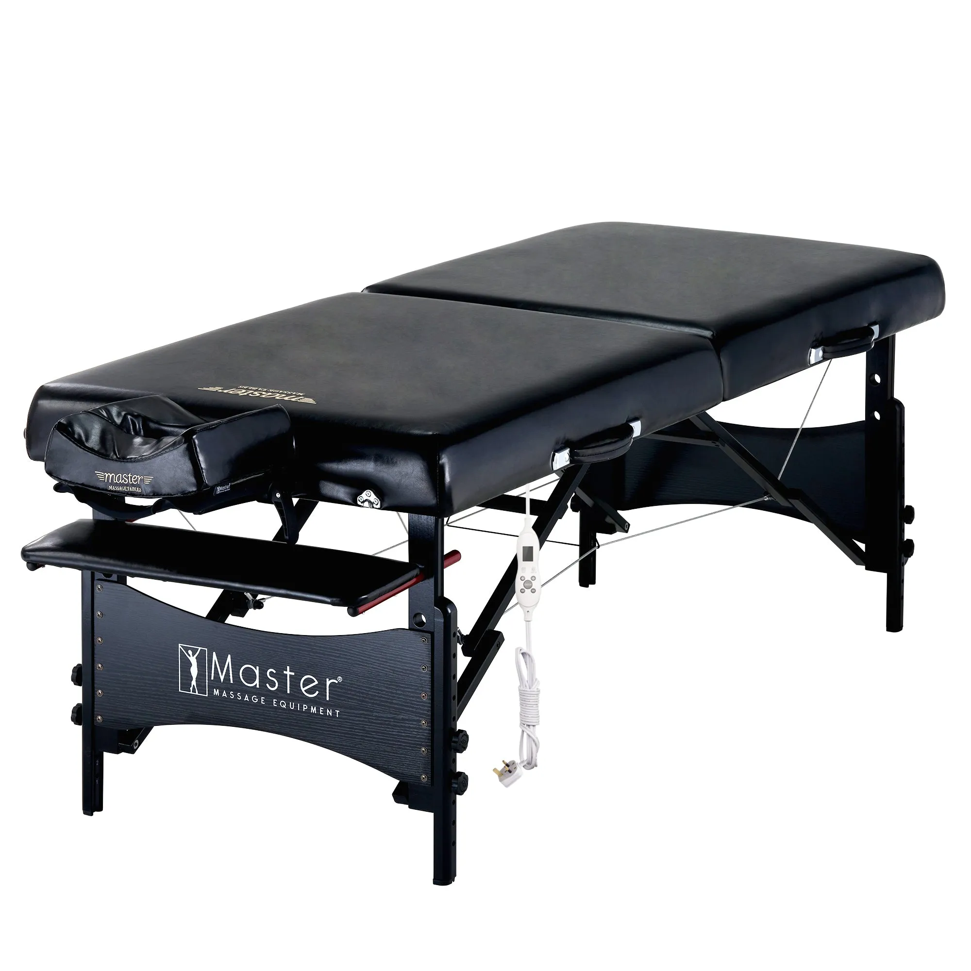 Master Massage GALAXY Portable Massage Table with THERMA-TOP 71 cm (Black on Black)