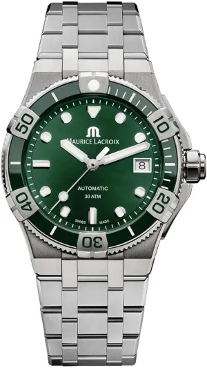 Maurice Lacroix Men's AI6057-SSL5F-630-D Aikon Venturer 38MM Green Dial Watch