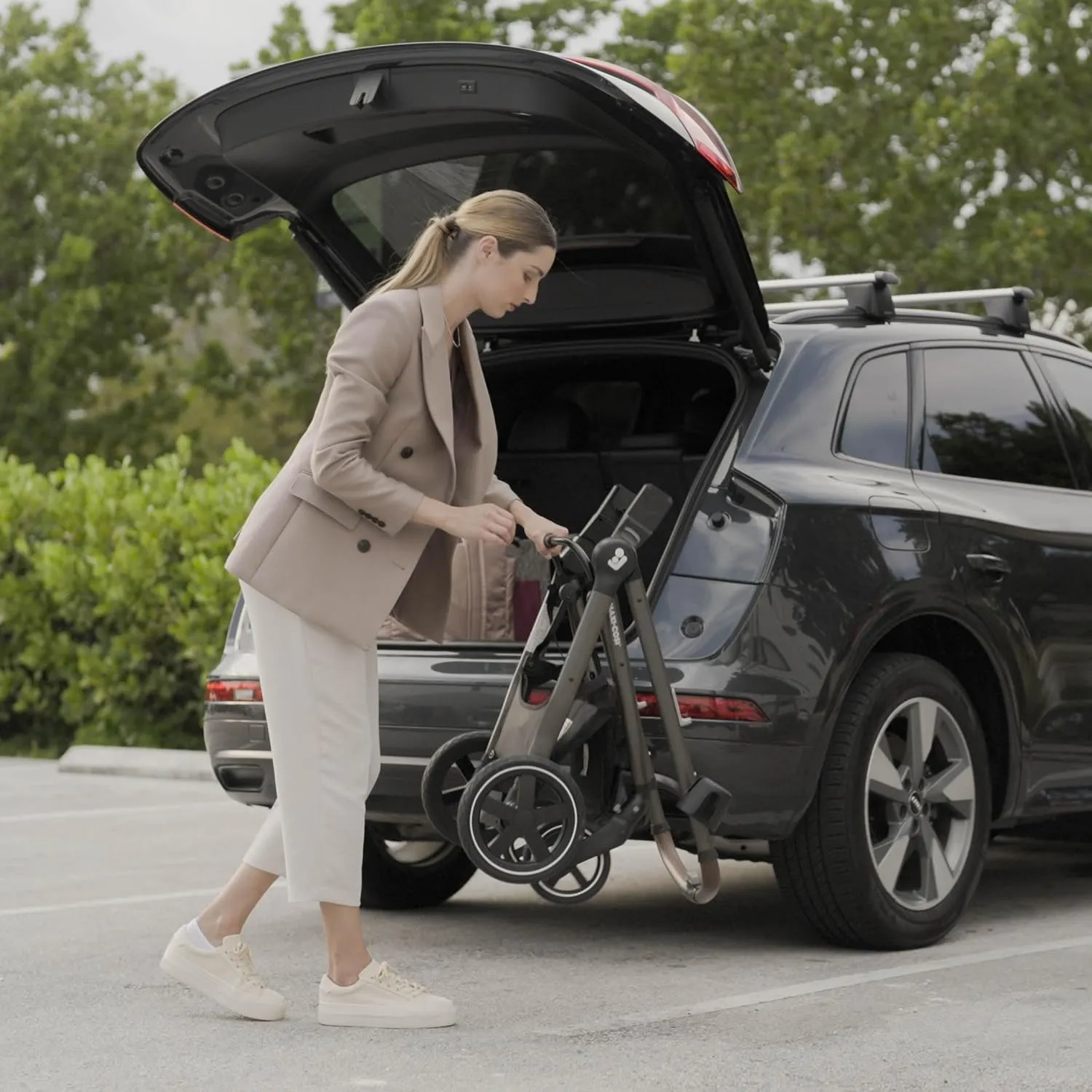 Maxi-Cosi Zelia™ Luxe 5-in-1 Modular - Baby Travel System Car Seat and Stroller, Infant Car Seat and Stroller Combo, Baby Car Seat and Stroller Combo in New Hope Grey