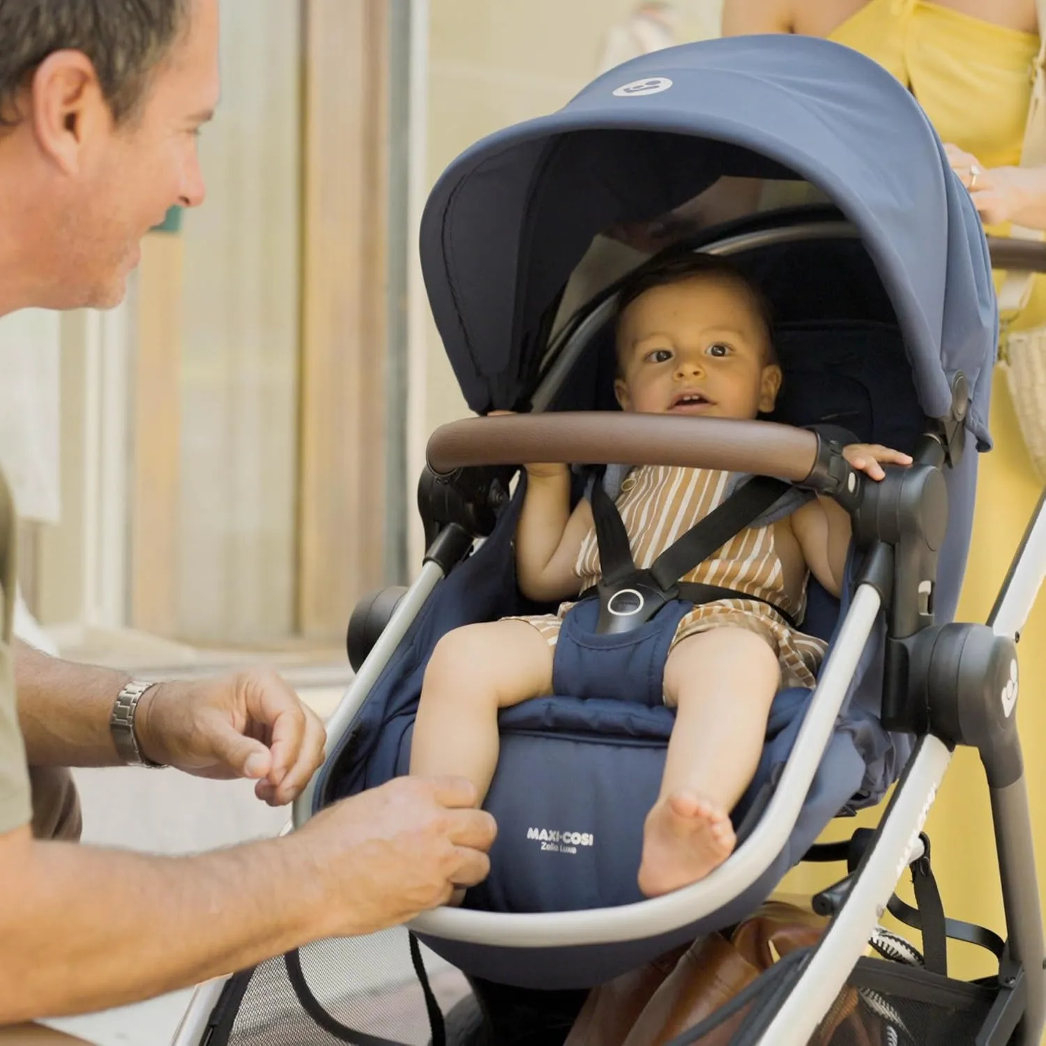 Maxi-Cosi Zelia™ Luxe 5-in-1 Modular - Baby Travel System Car Seat and Stroller, Infant Car Seat and Stroller Combo, Baby Car Seat and Stroller Combo in New Hope Navy